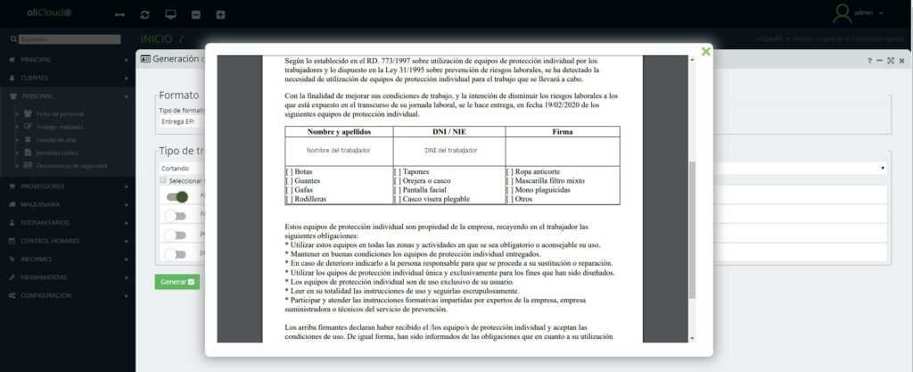 entrega epi agrícola