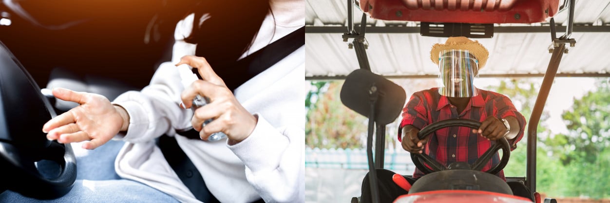 agricultor mascarilla